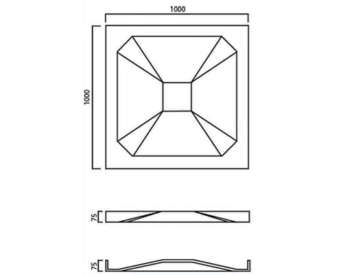 1000 x 1000mm panel