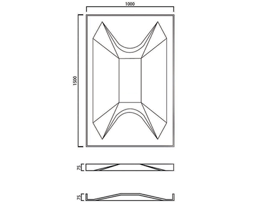 1000 x 1500mm panel